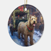 Décoration En Céramique Fête de Noël de Wheaten Terrier (Gauche)