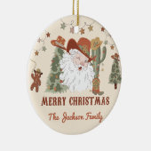 Décoration En Céramique Fête de Noël Western Père Noël (Droite)