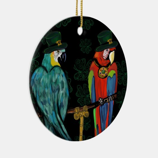 DÉCORATION EN CÉRAMIQUE FÊTE DES PARROTS (Droite)