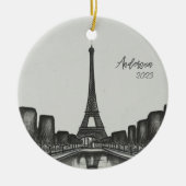 Décoration En Céramique Fêtes de Noël à Paris (Devant)