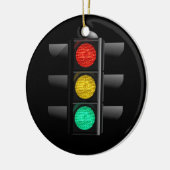 Décoration En Céramique feu de circulation rouge jaune vert (Gauche)