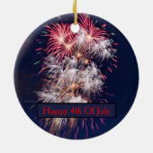 Décoration En Céramique Feu d'Indépendance 4 juillet (Dos)