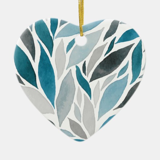 Décoration En Céramique feuille d'arbre (Devant)