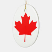 Décoration En Céramique Feuille d'érable du Canada (Gauche)