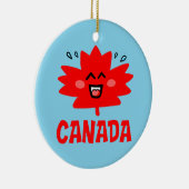 Décoration En Céramique Feuille d'érable du Canada (Droite)