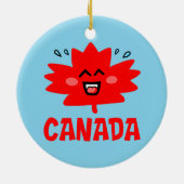 Décoration En Céramique Feuille d'érable du Canada (Dos)
