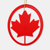 Décoration En Céramique Feuille d'érable du Canada (Gauche)