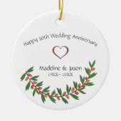 Décoration En Céramique Feuilles aquarelle (Devant)