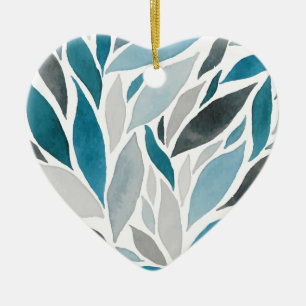 Décoration En Céramique feuilles d'arbre