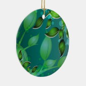 Décoration En Céramique Feuilles de jardin frais (Droite)