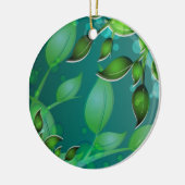 Décoration En Céramique Feuilles de jardin frais (Gauche)