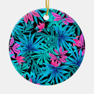 Décoration En Céramique Feuilles tropicaux