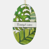 Décoration En Céramique Feuilles Tropicaux En Aquarelle (Droite)