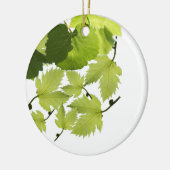 Décoration En Céramique Feuilles verts de vigne (Gauche)