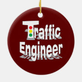 Décoration En Céramique Feux de l'ingénieur de la circulation (Dos)