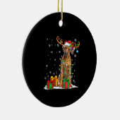 Décoration En Céramique Feux de Noël Rhodesian Ridgeback Chien (Droite)