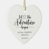 Décoration En Céramique Fiancés Que l'aventure commence (Droite)