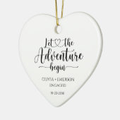 Décoration En Céramique Fiancés Que l'aventure commence (Gauche)