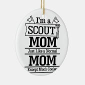 Décoration En Céramique Fier Cool Scout Maman Photo (Droite)