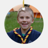 Décoration En Céramique Fier Cool Scout Maman Photo (Dos)