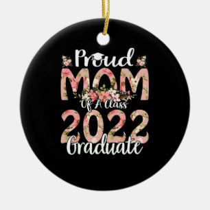 Décoration En Céramique Fier Maman D'Un Graduat De Classe 2022