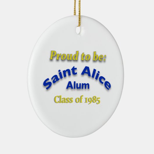 Décoration En Céramique Fière d'être Saint Alice Alum personnalisable (Droite)