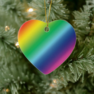 Décoration En Céramique Fierté couleurs arc-en-ciel motif lgbtq lgbt Noël