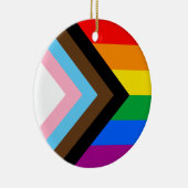 Décoration En Céramique Fierté de progrès LGBTQ+ (Droite)