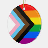 Décoration En Céramique Fierté de progrès LGBTQ+ (Gauche)