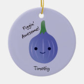 Décoration En Céramique figue Awesome Fig Pun (Devant)