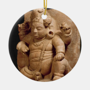Décoration En Céramique Figure de Siva comme Vamana, maharashtra de Mansar
