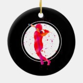 Décoration En Céramique Fille à Bat (Dos)