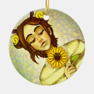 Décoration En Céramique Fille abeille