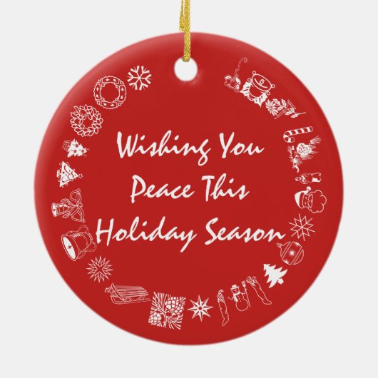 Décoration En Céramique Fille avec nouveau chiot pour Noël (Dos)