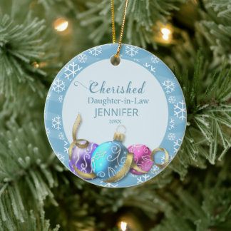Décoration En Céramique Fille chère en droit Noël