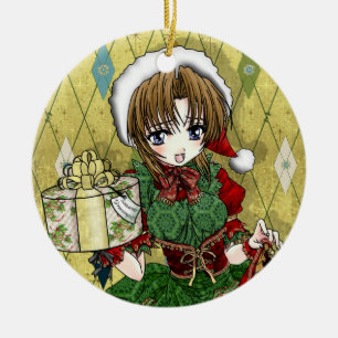 Décoration En Céramique Fille de cadeau d'Anime