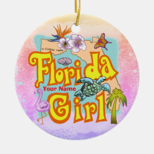 Décoration En Céramique Fille de Floride