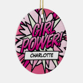 Décoration En Céramique Fille de la bande dessinée rétro amusante PUISSANC (Droite)