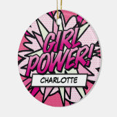 Décoration En Céramique Fille de la bande dessinée rétro amusante PUISSANC (Gauche)