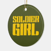 DÉCORATION EN CÉRAMIQUE FILLE DE MILITAIRE (Gauche)