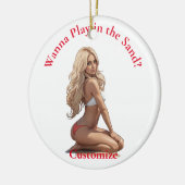 Décoration En Céramique Fille de plage de Bikini Thunder_Cove (Gauche)