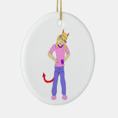 Décoration En Céramique fille diable (Droite)