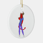 Décoration En Céramique fille diable (Droite)