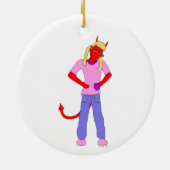 Décoration En Céramique fille diable (Dos)