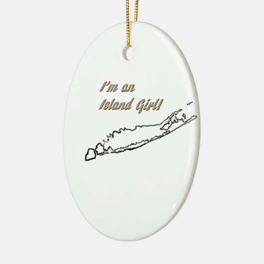 Décoration En Céramique Fille d'île (Long Island) (Gauche)