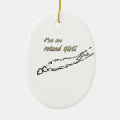 Décoration En Céramique Fille d'île (Long Island) (Devant)