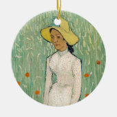 Décoration En Céramique Fille en blanc | Vincent van Gogh (Devant)