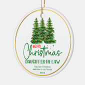 Décoration En Céramique Fille en droit Noël au coeur (Gauche)