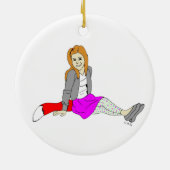 Décoration En Céramique fille foy (Dos)