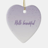 Décoration En Céramique Fille Lilac Violet Confetti Glam Ombre (Droite)